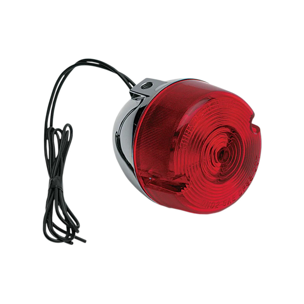 Turn Signal Assemblies — Front, Threaded mount, Red lens
