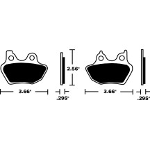 Sintered Metal Harley/Buell Brake Pads