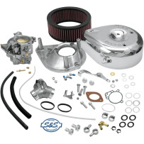 Super E Carburetor Kit with Manifold — Chrome