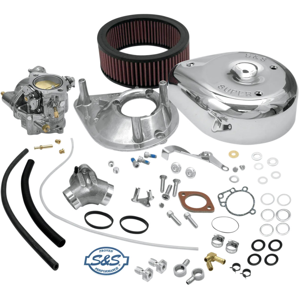 Kit de carburador Super E con múltiple — Cromo