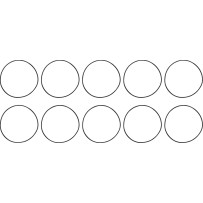 Cylinder Base and Dowel Case O-Ring — 10-pack, Crankcase, Cylinder