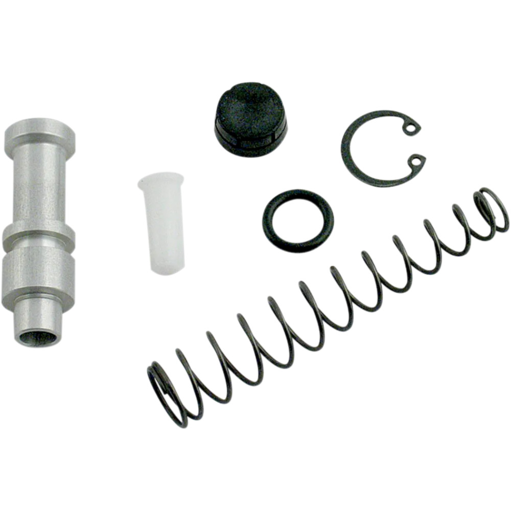 Rear Brake Master Cylinder Rebuild Kit — 15.9 mm (5/8\"), Rear, Black, Silver
