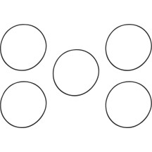 Derby/Inspection Cover Seal Kit — Derby Cover, 5-pack