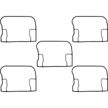 Replacement Rocker Box Cover Gaskets — Upper, 5 pack
