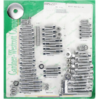 Big Twin Motor Sets — Chrome, Silver