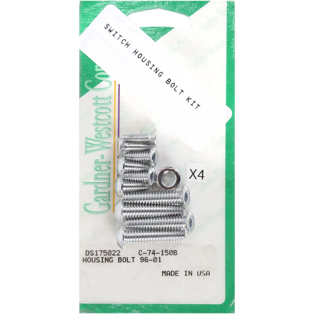 Switch Housing Bolt Kit — Kit, Chrome