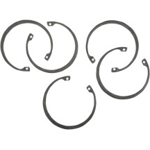 Snap Rings — main shaft ball bearing, 5-speed, 3/4 ring, 5-pack, silver raw
