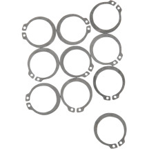Anillos de retención — Pack de 10, Cojinete de cubo de embrague, Plata, sin tratar