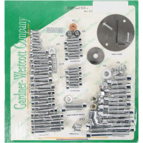 Big Twin Motor Sets — Chrome, Silver
