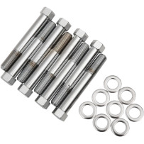 Head Bolt Kit — Chrome, Silver
