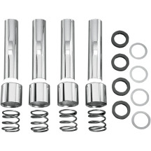 Pushrod Tube Kit — Set of 4, Upper, Chrome