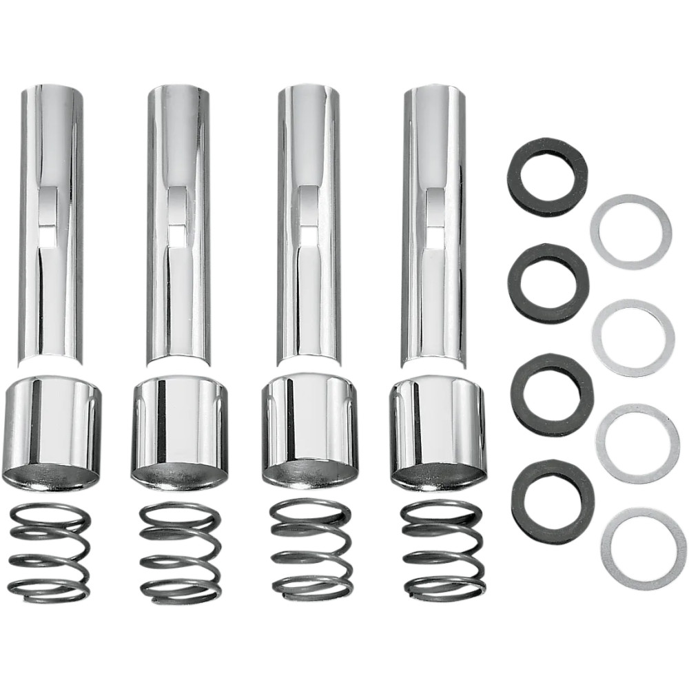 Pushrod Tube Kit — Set of 4, Upper, Chrome