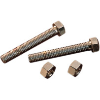 Rear Axle Adjuster Bolts — Rear, Chrome