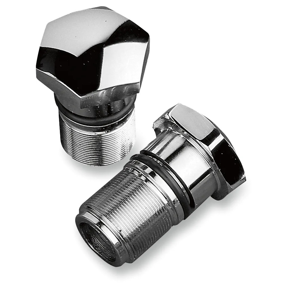 Chrome Fork Tube Plugs and Caps