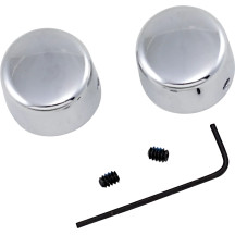 Chrome Handlebar Riser Bolt Caps