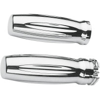 Chrome Billet Grips — 25.4 mm (1")