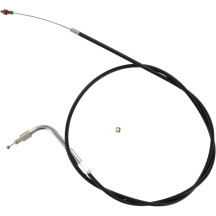 Cable de acelerador/ralentí de vinilo negro — 96.5 cm (38") longitud de funda, +15.2 cm (6") tamaño
