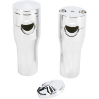 Elite Custom Billet Aluminum Risers — 25.4 mm (1"), 10 cm (4"), For FXSTS Triple Trees