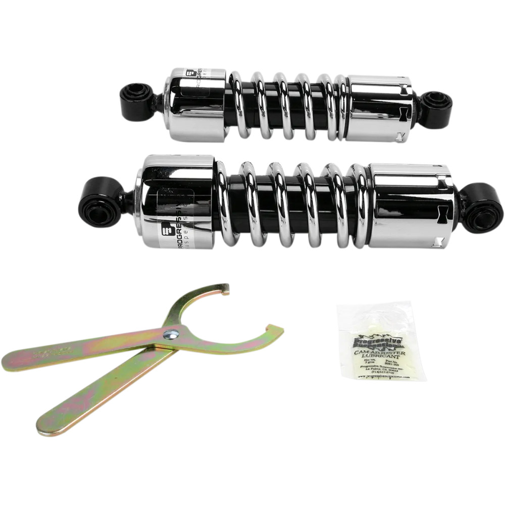 412 Series Shocks — Black/Chrome