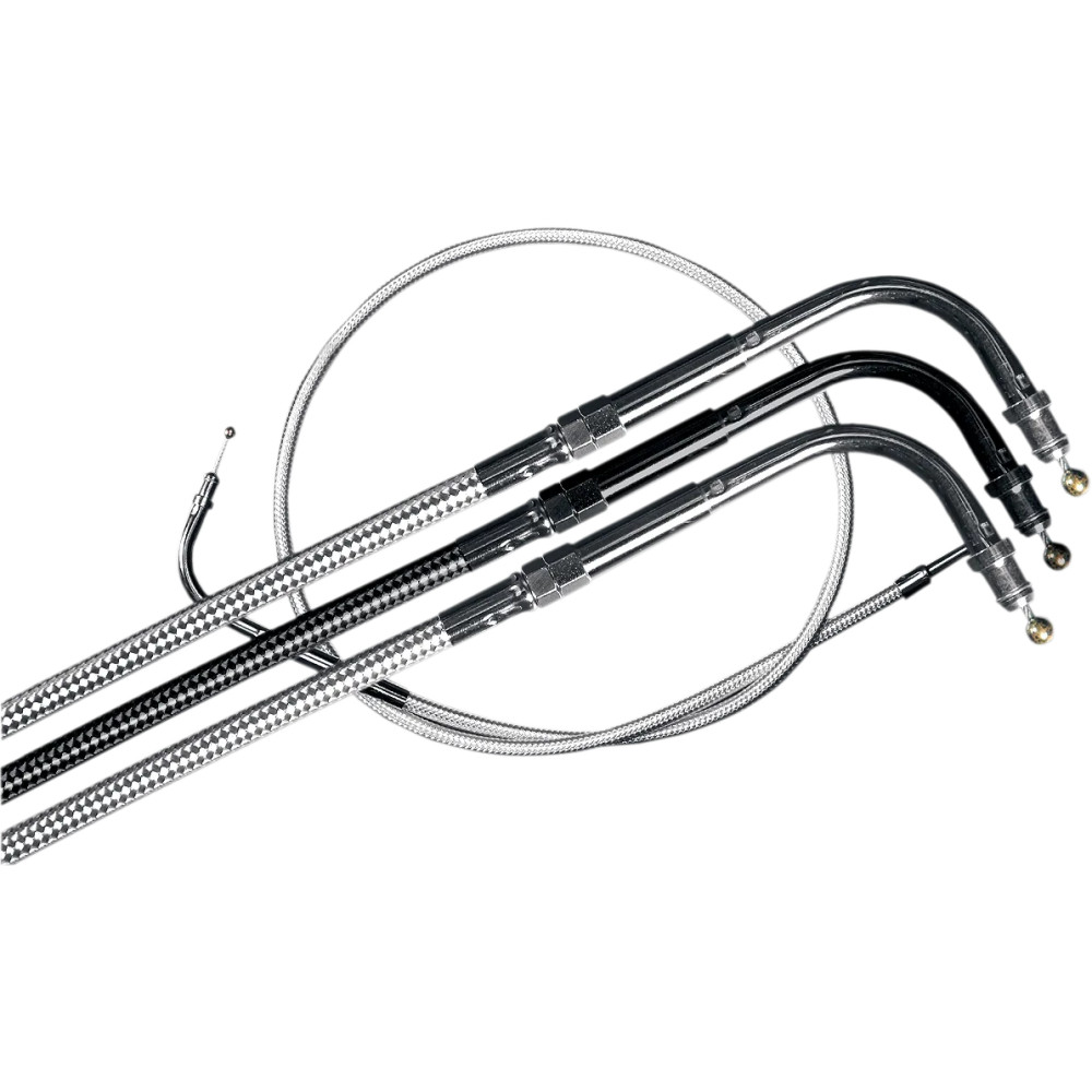 Sterling Chromite II® Braided Cable for Harley-Davidson — 39-1/2" housing, 5" travel, Throttle