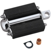 Pedal estilo bicicleta — Negro, Cromo, montaje con perno