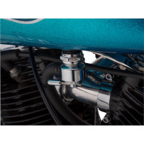 Válvula de combustible Power-Flo — salida 22 mm, racor 7.9 mm (5/16") para manguera, Cromado