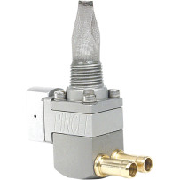 Válvula de combustible The Guzzler® — 3/8" NPT, 7.9 mm (5/16") espiga de manguera, aluminio anodizado