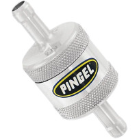 In-Line Fuel Filter — 5/16" (7.9 mm), 40 micron, Satin