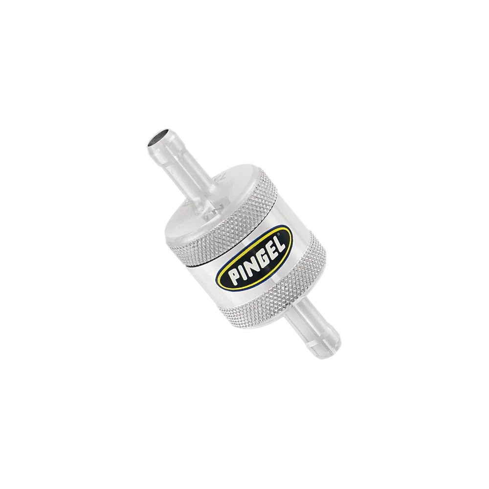In-Line Fuel Filter — 5/16" (7.9 mm), 40 micron, Satin