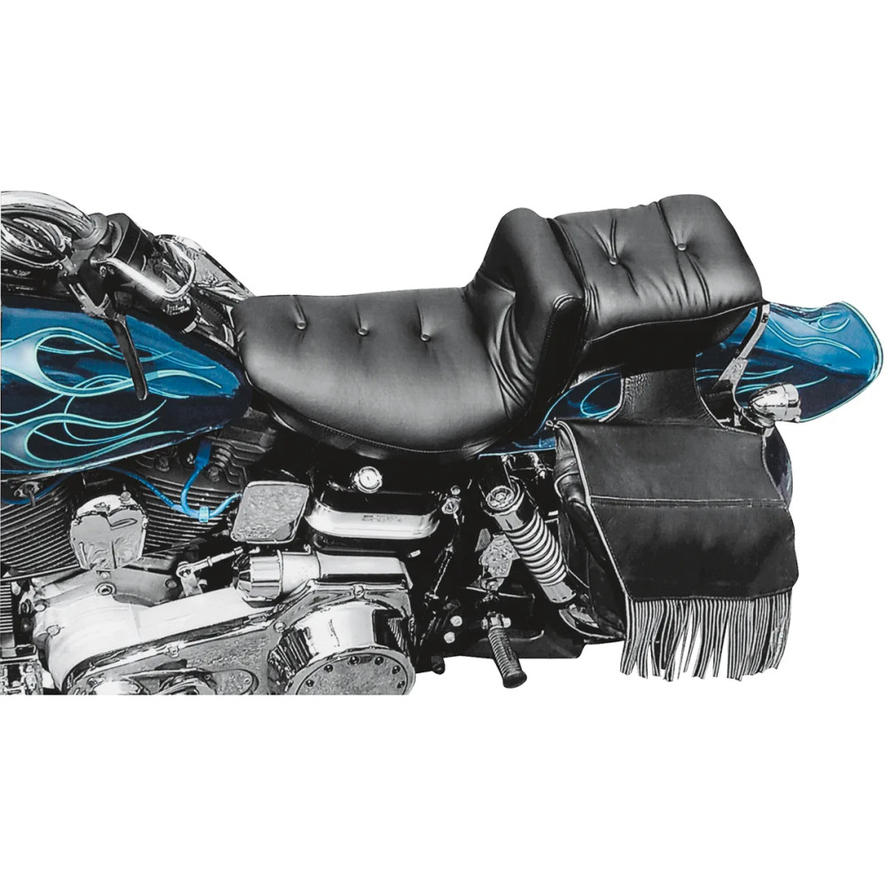 Regal Duke Pillow 2-Up Seat — 33 cm (13") driver width, 20.5 cm (8") rear width, Black