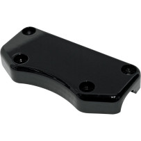 Buffalo Handlebar Clamp — 1" (25.4 mm), Aluminum, Black Gloss
