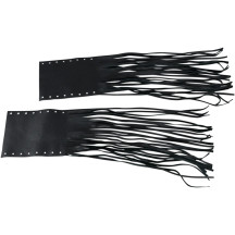 Fringed Leather Grip Covers
