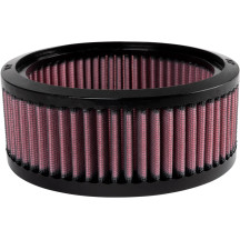 Filtro de aire de alto flujo de repuesto — diámetro interior 117.00 mm, altura 64.00 mm, rojo