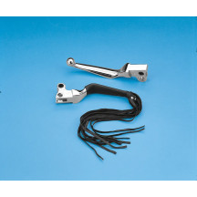 Fringed Leather Lever Covers