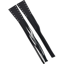 Fringed Leather Lever Covers