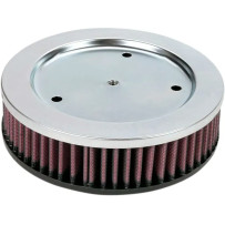 Replacement High-Flow Air Filter — 49 mm height, 127 mm inside diameter, red