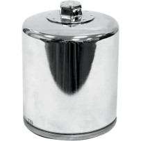 Performance Oil Filter — 98 mm, Spin-On, Chrome