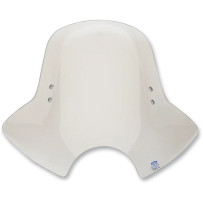 Plástico de parabrisas de repuesto Demon — 45.5 cm alto, 53.5 cm ancho, 18 cm corte de faro, Gris