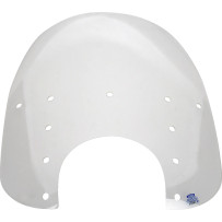 Plástico de parabrisas Replacement Fats — Transparente, 43 cm (17") alto, 56 cm (22") ancho, corte para faro 18 cm (7")