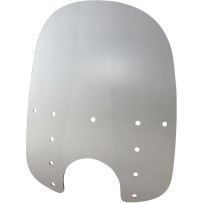 Replacement Fats Windshield Plastic — 53.5 cm (21") H, 56 cm (22") W, 18 cm (7") headlight cutout, Gray