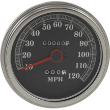 5" FL-Style 2240:60 Speedometer — 12 mm thread, 0–120 mph