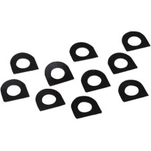 Arandelas de muelle para estribos — montaje macho, pack de 10, negro