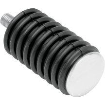 Chrome Footpegs with Rubber Sleeves — Each