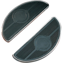 Floorboards For FL and FLST-Panhead — Driver, Black, Chrome, Pair
