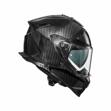 Streetfighter Carbon Helmet — L, aramid & carbon fiber shell, Gloss black
