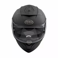 Devil U9 Helmet — L, Matte Black, Smoke internal sun shield