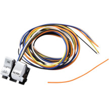 Kit de interruptores de manillar — Izquierda superior, 2 botones, cables de 60 pulg., cromado