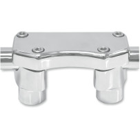 Handlebar Riser & Top Clamp Kit — 25.4 mm (1 in), 38.1 mm (1-1/2 in), Chrome