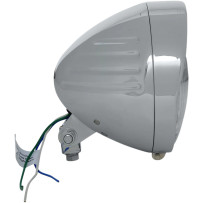 Chrome Custom Springer-Style Headlight Assemblies — 165 mm (6-1/2"), 60/55 W