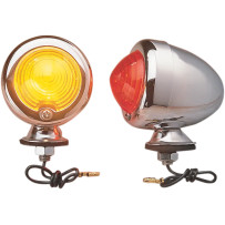 Replacement Lens — 82.6 mm (3-1/4") length, 57.2 mm (2-1/4") diameter, Red